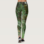 プリントのレギンスをくまなく森林草原の木生シダ レギンス (裏面)