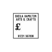 プリントの価格チケット ラバースタンプ (インプリント)