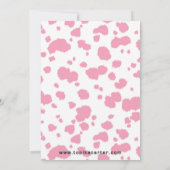 プリントの女性のカーボーイのベビーシャワーの招待状 招待状 (裏面)