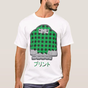 プリントの軽いワイシャツ Tシャツ