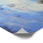 プリントの雪原遊歩道 ポスター (角)