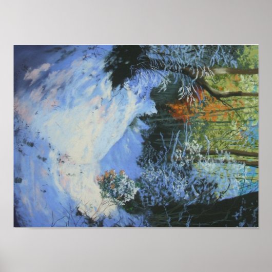 プリントの雪原遊歩道 ポスター (正面)