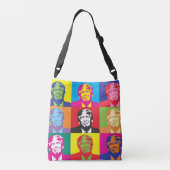 プリントをくまなくドナルド・トランプの財布、 クロスボディバッグ (裏面)