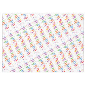 プリントをくまなくハッピーバースデー テーブルクロス (正面(横))