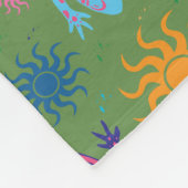 プリントをくまなく多彩ヤモリのトカゲ フリースブランケット (角)