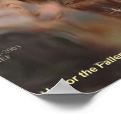 プリントを守落ちたる ポスター (角)