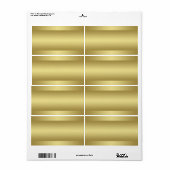 プリントアットホーム金ゴールドトーン住所 シール (フルシート)