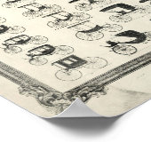 プリントアンティーク1853キャリッジおよびコーチチャートNo. 5 ポスター (角)