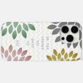 プリントウッド スターバースト フラワー 個人設定 iPhone Case-Mate iPhoneケース (裏面 (横))