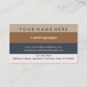 プリントオンデマンド手作り伝熱ビニールシャツ 名刺 (裏面)