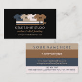 プリントオンデマンド手作り伝熱ビニールシャツ 名刺 (正面/裏面)