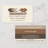 プリントオンデマンド熱転写シャツアパレル 名刺 (正面/裏面)