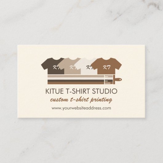 プリントオンデマンド熱転写シャツアパレル 名刺 (正面)