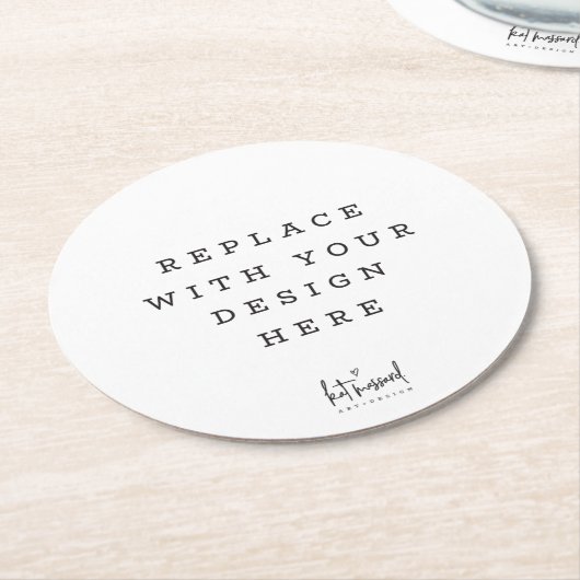 プリントオーダー特殊イベントパーティー円丸 ラウンドペーパーコースター (アングル)