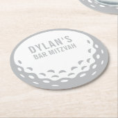 プリントオーダ特別イベントゴルフバー(ユダヤ教の)バル・ミツバー ラウンドペーパーコースター (アングル)