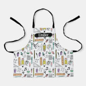 プリントカスタムアートサプライオールオーバーアートエプロン エプロン (正面)