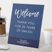 プリントカスタムオーダーケルシー20周年記念ウェルカム 台座サイン (インサイチュ)