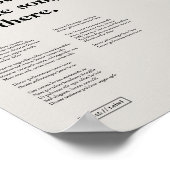 プリントカスタムダウンロード可能な歌のプリント ポスター (角)