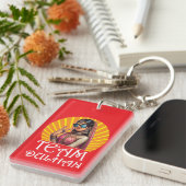 プリントカスタムデシ結婚のシャアディビベス キーホルダー (正面右)