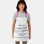 プリントカスタムホワイトシェフ全体のキッズエプロン エプロン (インサイチュ)