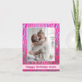 プリントカスタムマピンクタイガー誕生日カード カード (正面)