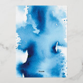 プリントカスタム注文7 x 5インチマックスのバー（ユダヤ教の）バル・ミツバーFo 箔招待状 (裏面)