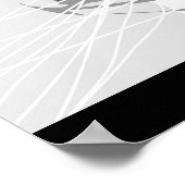 プリントカスタム – タイガー – ピーチ ポスター (角)