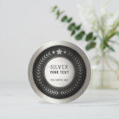 プリントカスタムDIYメダルシルバーチャンピオン編集可能 サンキューカード (スタンド正面)