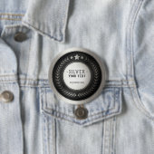 プリントカスタムDIYメダルシルバーチャンピオン編集可能 缶バッジ (インサイチュ)