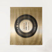 プリントカスタムDIYメダル金ゴールド#1チャンピオン編集可能 タペストリー (正面)