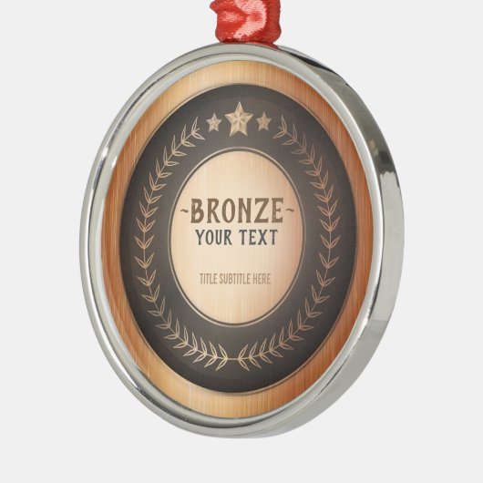 プリントカスタムDIYメダル銅王者編集可能 メタルオーナメント (左)