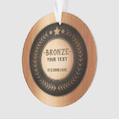 プリントカスタムDIYメダル青銅チャンピオン編集可能 オーナメント (正面)
