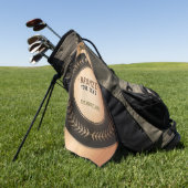 プリントカスタムDIYメダル青銅チャンピオン編集可能 ゴルフタオル (グリーン)