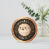 プリントカスタムDIYメダル青銅チャンピオン編集可能 サンキューカード (スタンド正面)