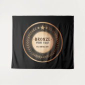 プリントカスタムDIYメダル青銅チャンピオン編集可能 タペストリー (正面(横))