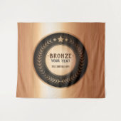 プリントカスタムDIYメダル青銅チャンピオン編集可能 タペストリー (正面(横))