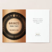 プリントカスタムDIYメダル青銅チャンピオン編集可能 箔カード (内部)