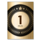 プリントカスタムDIY金ゴールドテーブル番号編集可能 テーブルナンバー (裏面)