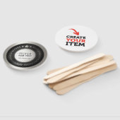 プリントカスタムDIY MEDALシルバーADD YOUR LOGO EDIT ハンドファン (組立なし)