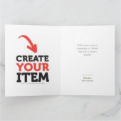 プリントカスタムDIY MEDALブロンズロゴ編集を追加 サンキューカード (内部)