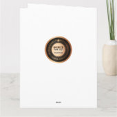 プリントカスタムDIY MEDALブロンズロゴ編集を追加 サンキューカード (裏面)