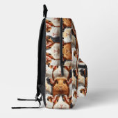 プリントカットシューギニアピグバックパックパーソナライズされたパック プリントバックパック (左)