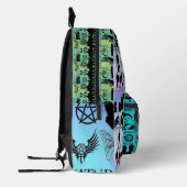 プリントカットシューバックパック超自然的 プリントバックパック (左)