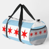プリントカットソーバッグとアメリカ合衆国シカゴ国旗 ダッフルバッグ (右コーナー)