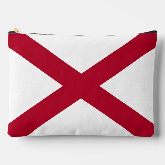 プリントカットソーバッグとアラバマ州旗（アメリカ） アクセサリーポーチ (正面)