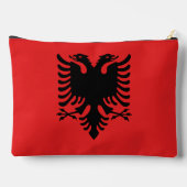 プリントカットソーバッグとアルバニア国旗 アクセサリーポーチ (裏面)