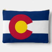 プリントカットソーバッグとコロラド州旗 アクセサリーポーチ (正面)