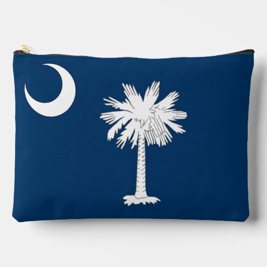 プリントカットソーバッグとサウスカロライナ州旗 アクセサリーポーチ (正面)