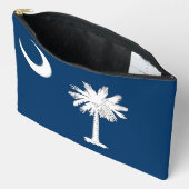 プリントカットソーバッグとサウスカロライナ州旗 アクセサリーポーチ (見開き)