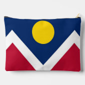 プリントカットソーバッグとデンバー州旗 アクセサリーポーチ (裏面)